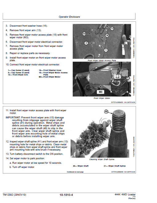 John Deere 444K 4WD Loader Engine 4045HDW54 T3 Technical Manual (SN. 642101 - 670307) - Image 4