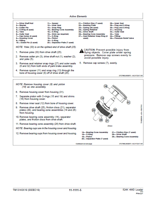 John Deere 524K 4WD Loader Technical Manual (SN. D000001 - D001000) - Image 4