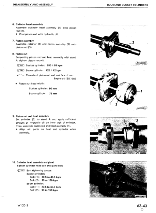 Komatsu W120-3 Wheel Loader Service Manual - Image 5