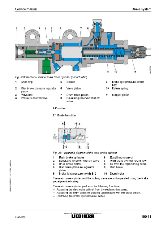 Liebherr L507 Type 1260 Wheel Loader Service Manual - Image 5