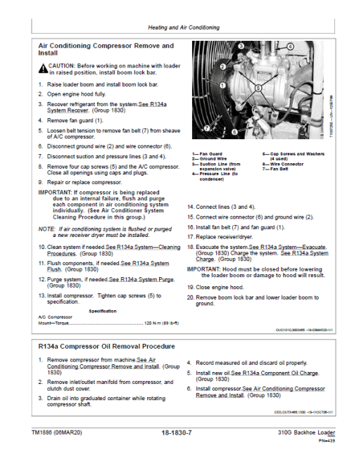 John Deere 310G Backhoe Loader Service Repair Manual - Image 5