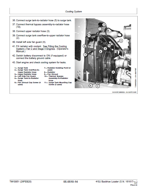 John Deere 410J Backhoe Loader Repair Technical Manual (S.N after 161617 - ) - Image 5