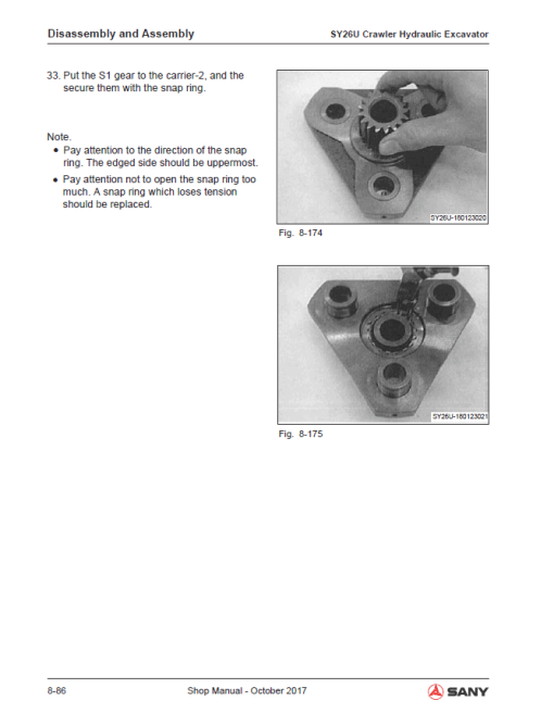 Sany SY26U Hydraulic Excavator Repair Service Manual - Image 5