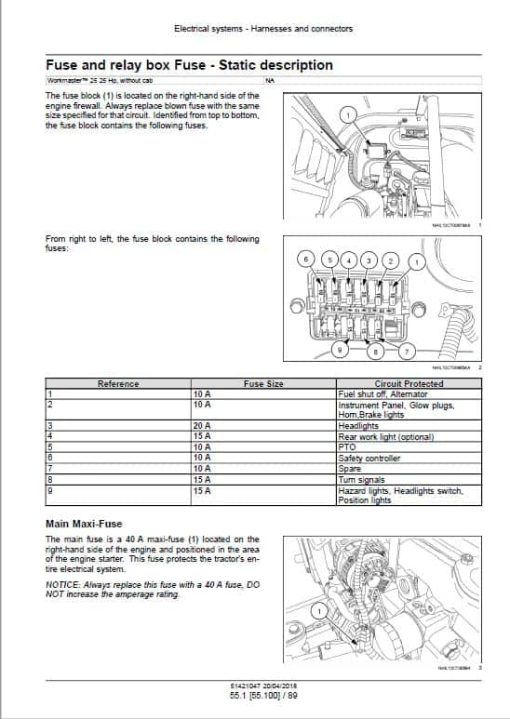 New Holland Workmaster 25 Tractor Repair Service Manual - Image 2