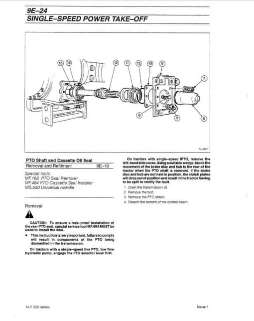 Massey Ferguson MF 340, MF 342, MF 350, MF 352 Tractor Service Manual - Image 5