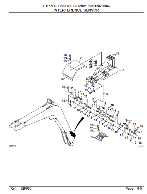 Takeuchi TB153 Compact Excavator Service Manual - Image 5