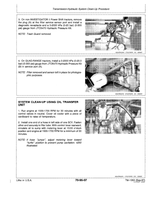 John Deere 4050, 4250, 4450 Tractors Repair Technical Manual - Image 6