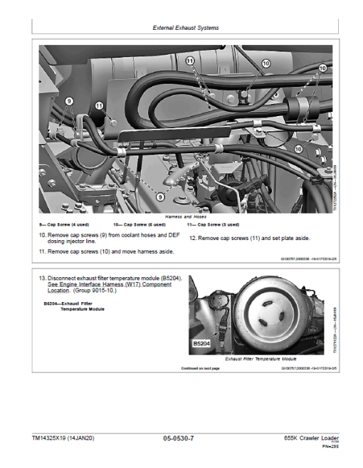 John Deere 655K Crawler Loader Repair Technical Manual (S.N after F339207 - ) - Image 5