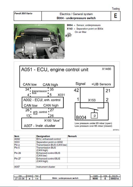 Fendt 309, 310, 311, 312 Vario COM III Tractors Repair Workshop Manual - Image 5