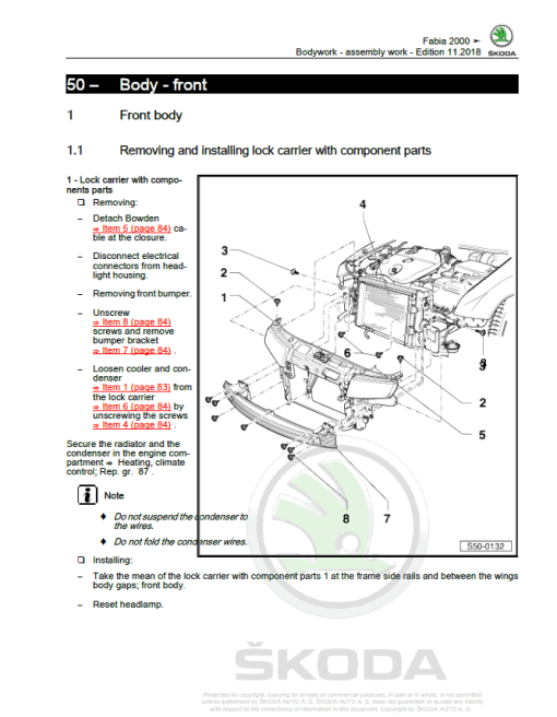 SKODA FABIA (6Y) Repair Service Manual - Image 5