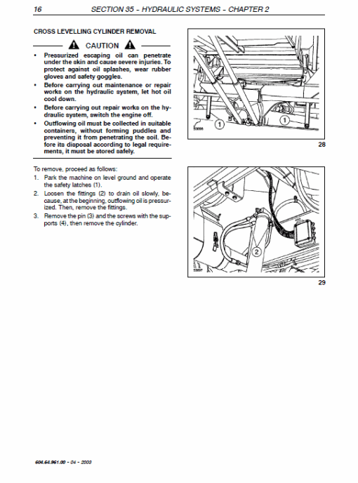 New Holland TC54, TC56, AL59 Combine Service Manual - Image 5