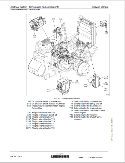 Liebherr LR 624, LR 634 Crawler Dozer Repair Service Manual - Image 5