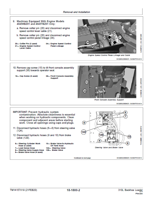 John Deere 310L Backhoe Loader Repair Technical Manual (S.N after C000001 & D000001 - ) - Image 5