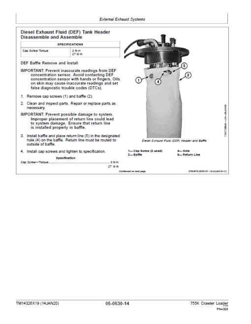 John Deere 755K Crawler Loader Repair Technical Manual (S.N after F339207 - ) - Image 5