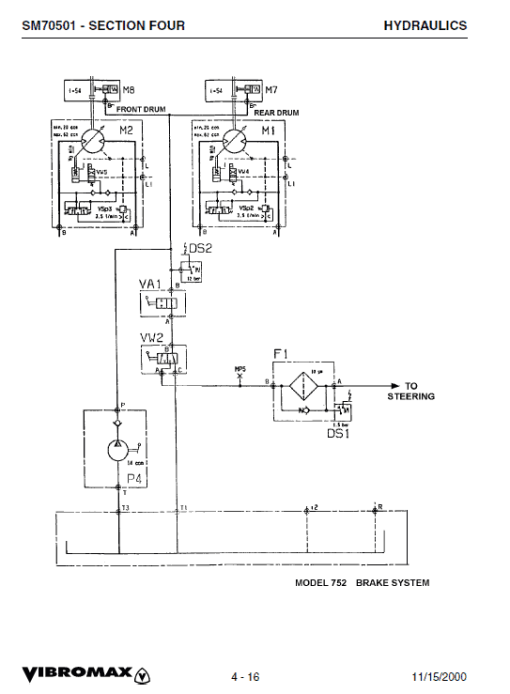 JCB Vibromax 752 Tandum Drum Roller Service Manual - Image 5