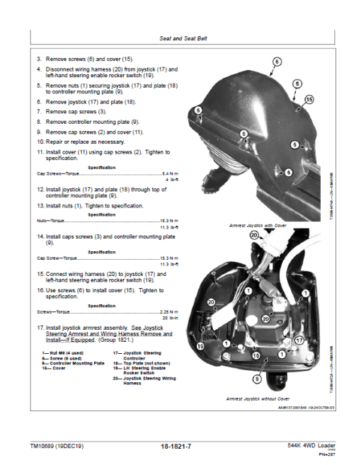 John Deere 544K 4WD Loader with Engine 6068HDW74 T3 Technical Manual (SN. - 642664) - Image 5