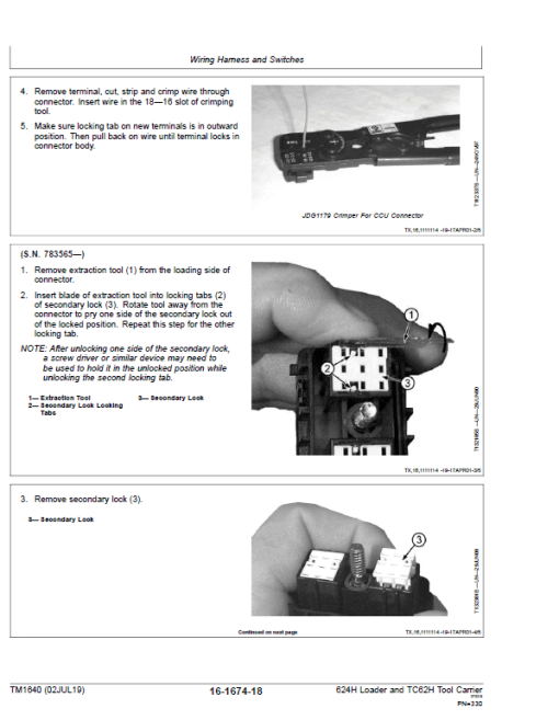 John Deere 624H, TC62H Loader Repair Technical Manual - Image 3