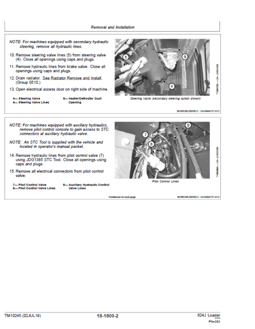 John Deere 624J Loader Repair Technical Manual (SN. after 611797) - Image 5