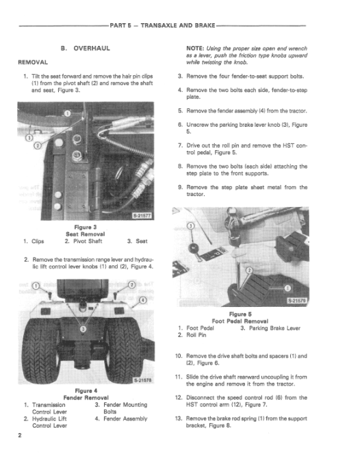 Ford LGT14D, LGT16D Lawn Tractor Service Manual - Image 5