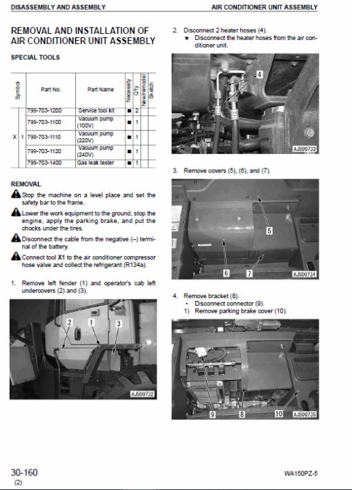 Komatsu WA150PZ-5 Wheel Loader Service Manual - Image 5