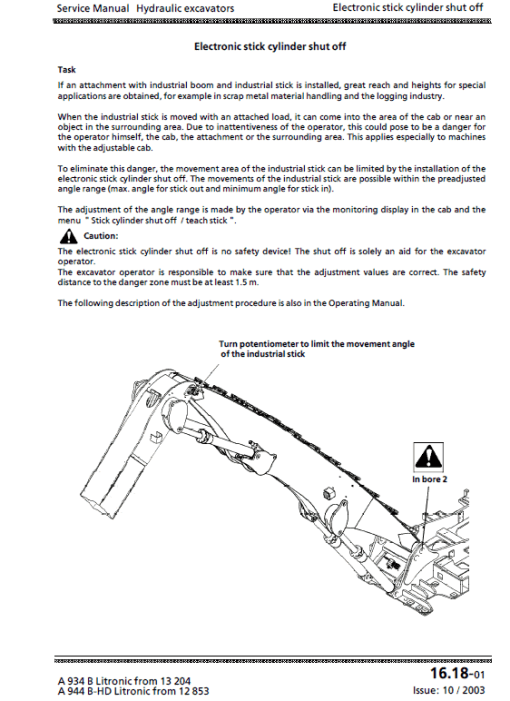 Liebherr A934, A934B, A944HD, A944B-HD, A954HD, A954B-HD Litronic Excavator Manual - Image 5