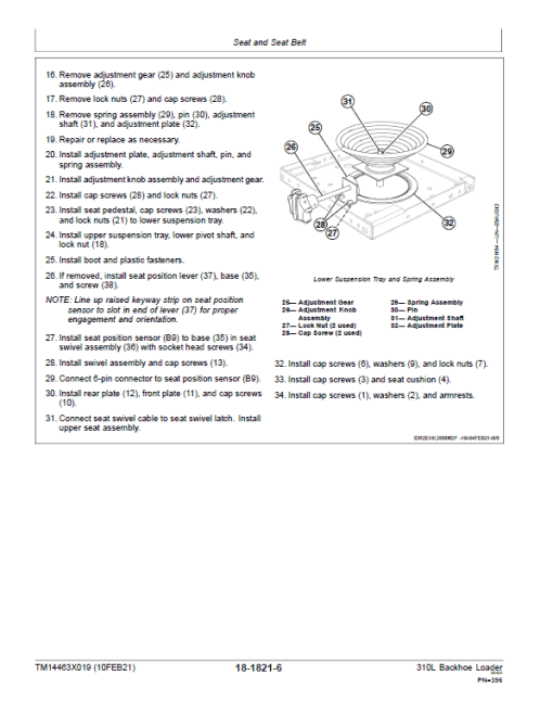 John Deere 310L Backhoe Loader Repair Technical Manual (S.N after C390996 & D390996 - ) - Image 5