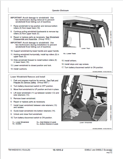 John Deere E380LC, E400LC Excavator Repair Manual (S.N after CXXXXXX - & DXXXXXX -) - Image 5