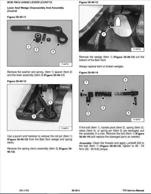 Bobcat T76 Compact Track Loader Service Repair Manual - Image 3