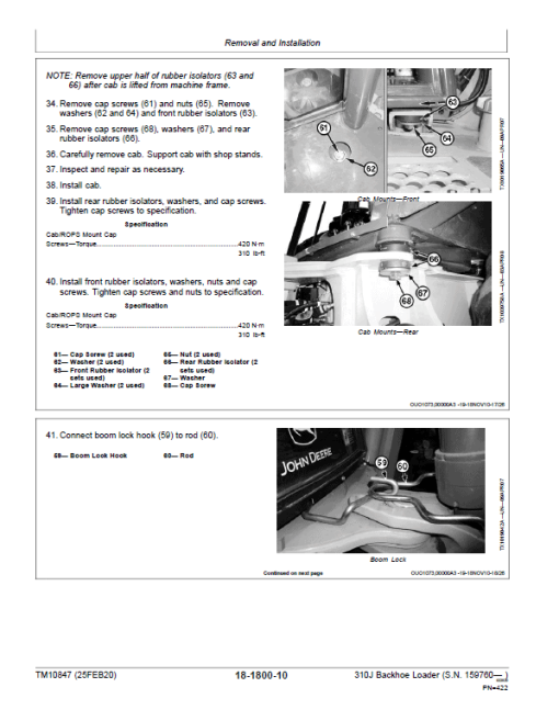 John Deere 310J Backhoe Loader Repair Technical Manual (S.N after 159760 - ) - Image 5