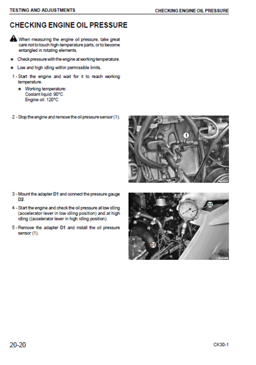 Komatsu CK30-1 Skid-Steer Loader Service Manual - Image 5