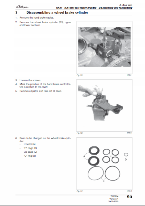 Challenger MT515D, MT525D, MT535D, MT545D Tractor Workshop Manual - Image 4