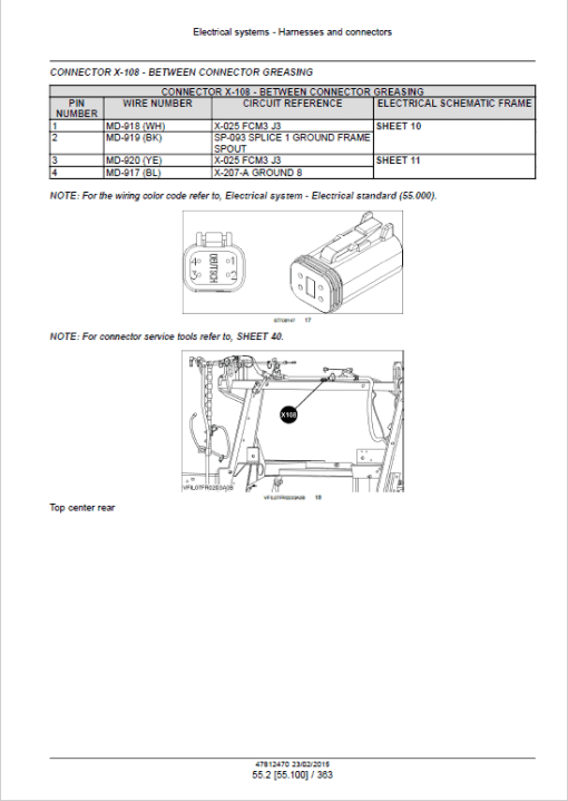 New Holland FR450, FR500, FR600, FR700 Forage Harvester Repair Service Manual - Image 5