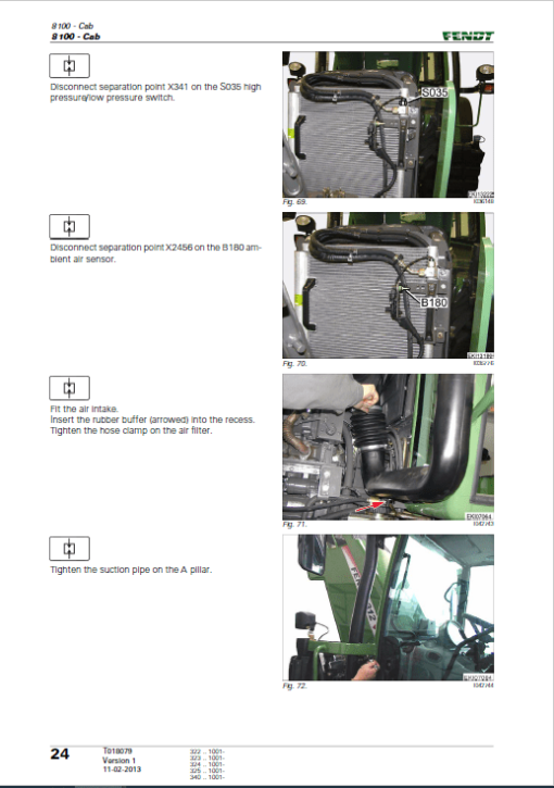 Fendt 309, 310, 311, 312, 313 Vario SCR (3b) Tractors Workshop Repair Manual - Image 3