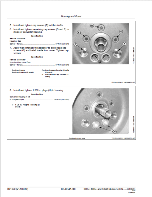 John Deere 360D, 460D, 560D Skidders Repair Manual (S.N.  before 586336) - Image 5