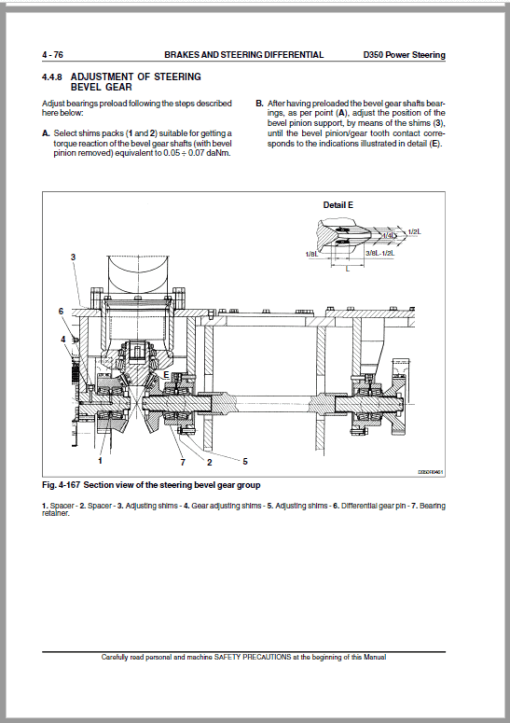 New Holland D350 LT, D350 XLT, D350 LGP Crawler Dozer Repair Service Manual - Image 5