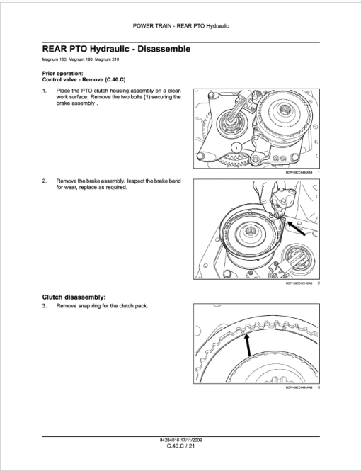 Case 180, 190, 210, 225 Magnum Tractor Service Repair Manual (SN Z9RH06000 - ) - Image 5