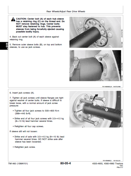 John Deere 4560, 4760, 4960 Tractors Repair Technical Manual - Image 5