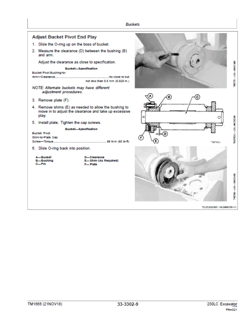 John Deere 230LC Excavator Repair Technical Manual - Image 5