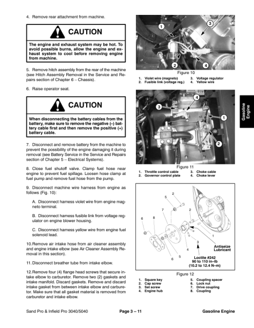 Toro Sand Pro, Infield Pro 3040, 5040 (Models 8703, 8705) Service Repair Manual - Image 5