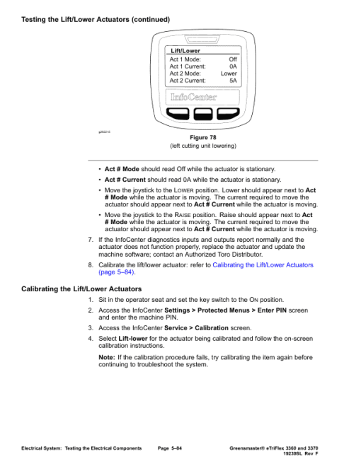 Toro Greensmaster 3360, 3370 eTriFlex (Models 04580, 04590) Service Repair Manual - Image 5