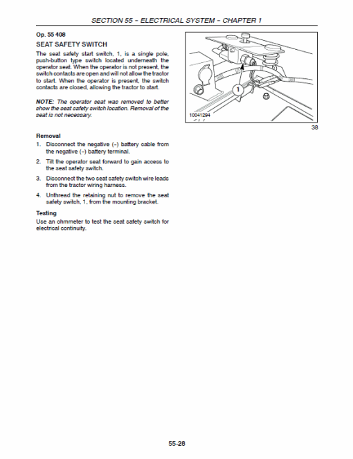 New Holland TC21DA, TC24DA Tractor Service Manual - Image 5