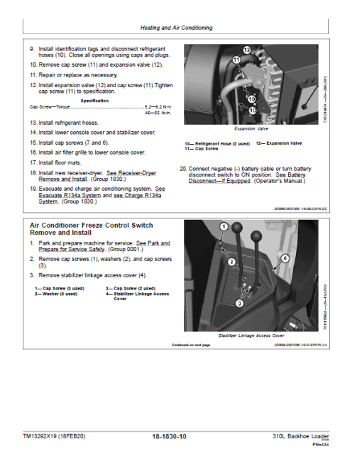 John Deere 310L Backhoe Repair Technical Manual (S.N after C273920 & D273920 - 390995) - Image 5