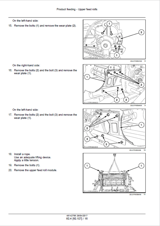 New Holland FR480, FR550, FR650, FR780, FR850, FR850 Forage Cruiser Service Manual - Image 5