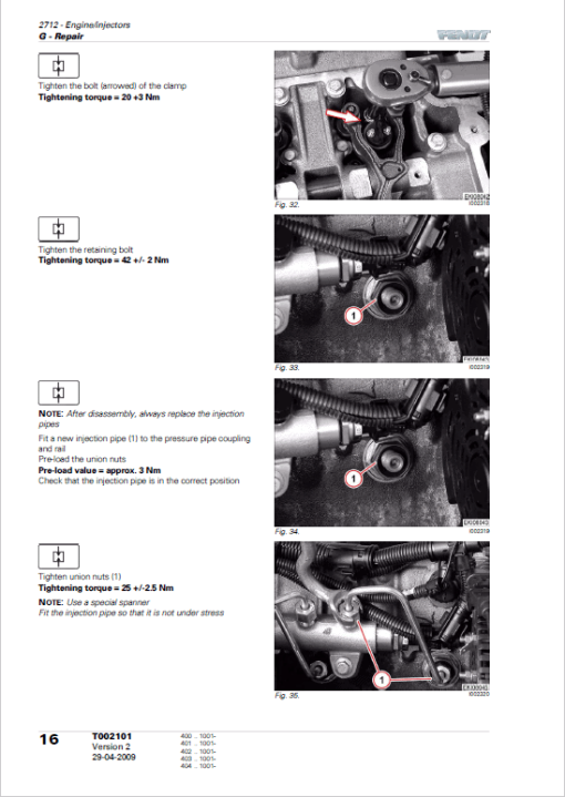 Fendt 411, 412, 413, 414, 415 Vario COM III Tractors Workshop Repair Manual - Image 3