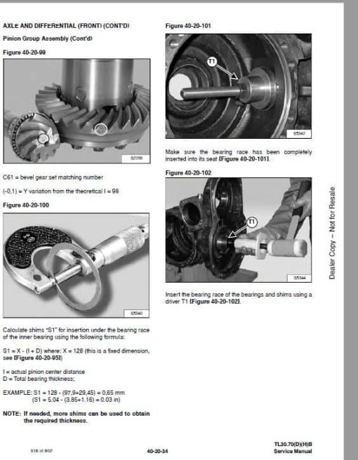 Bobcat TL30.70 versaHANDLER Telecospic Service Repair Manual - Image 5