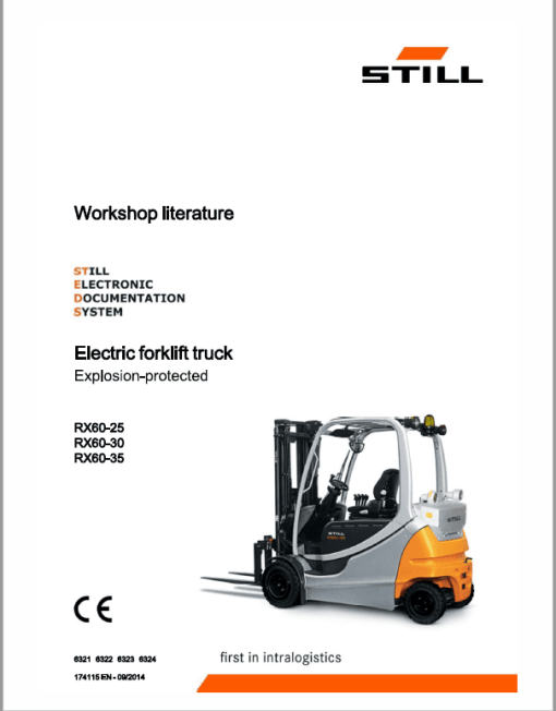 Still Electric Forklift Truck RX60: Model RX60-25, RX60-30, RX60-35 Repair Manual - Image 2