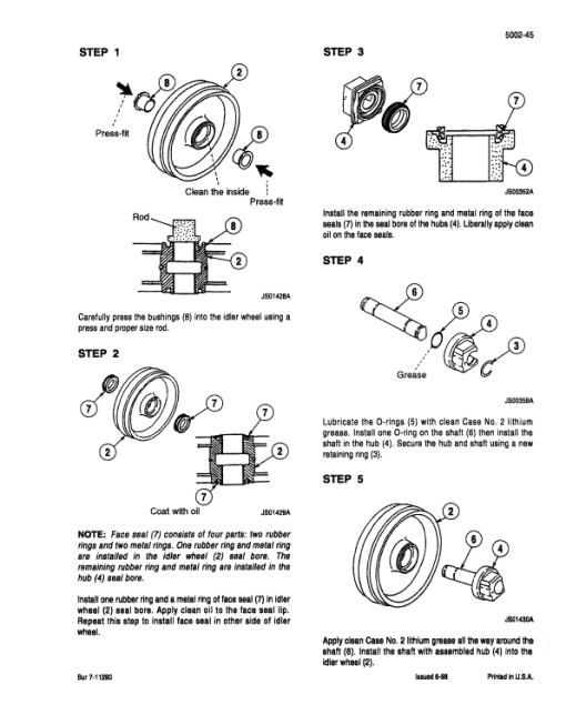 Case 9040B Excavator Service Manual - Image 5