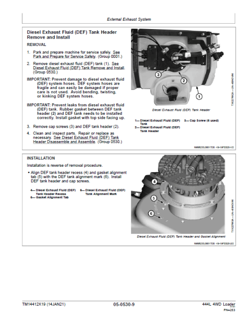 John Deere 444L 4WD Loader Repair Technical Manual (S.N L705208 - ) - Image 5