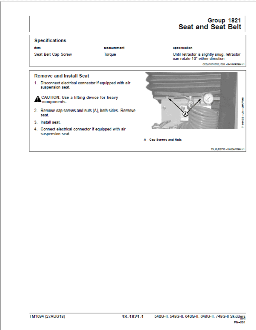 John Deere 540G-II, 548G-II, 640G-II, 648G-II, 748G-II Skidder Repair Manual (S.N 565685 - 576252) - Image 5