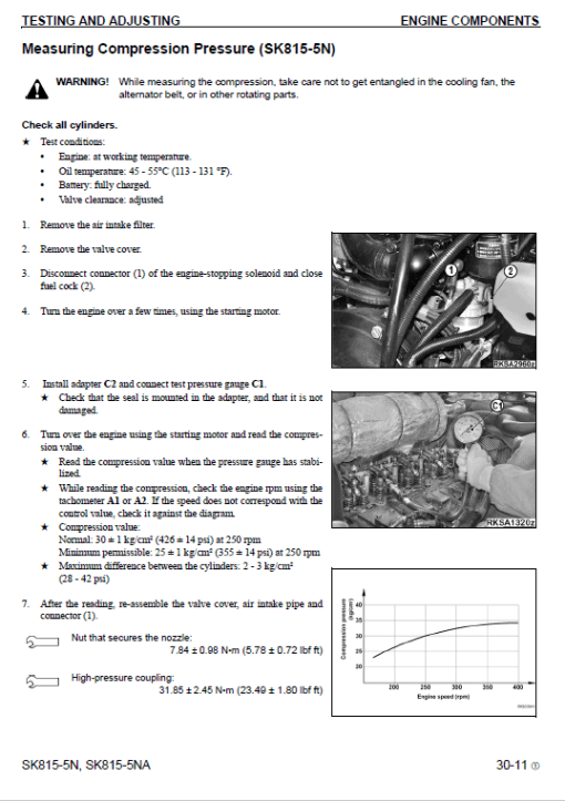 Komatsu SK815-5N, SK815-5NA Skid-Steer Loader Service Manual - Image 5